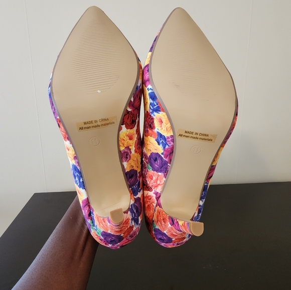 Dream Pairs Tayler Floral High Heels Size 11 - Picture 6 of 9